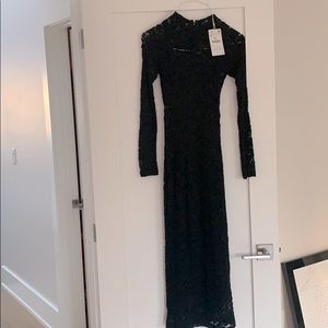 Zara black lace dress